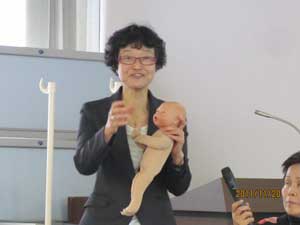 講義の様子 宍粟総合病院にて