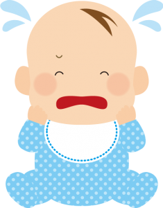泣く赤ちゃん